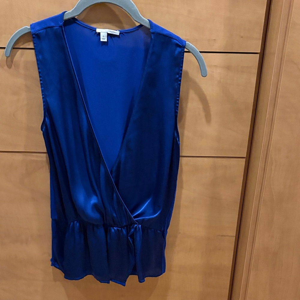 Halogen Royal Blue Sleeveless Blouse
